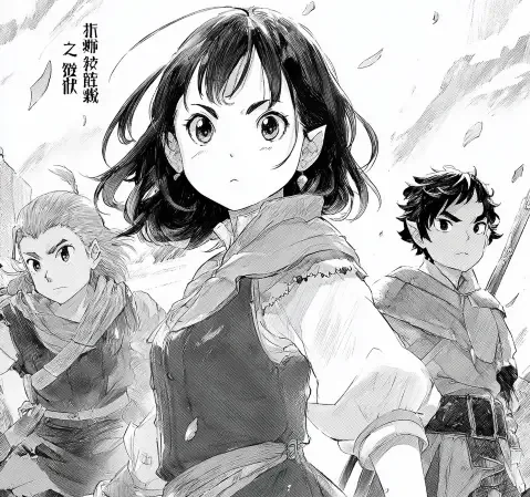 短篇完结漫画《纸灯巷》封面，暖色街景插画